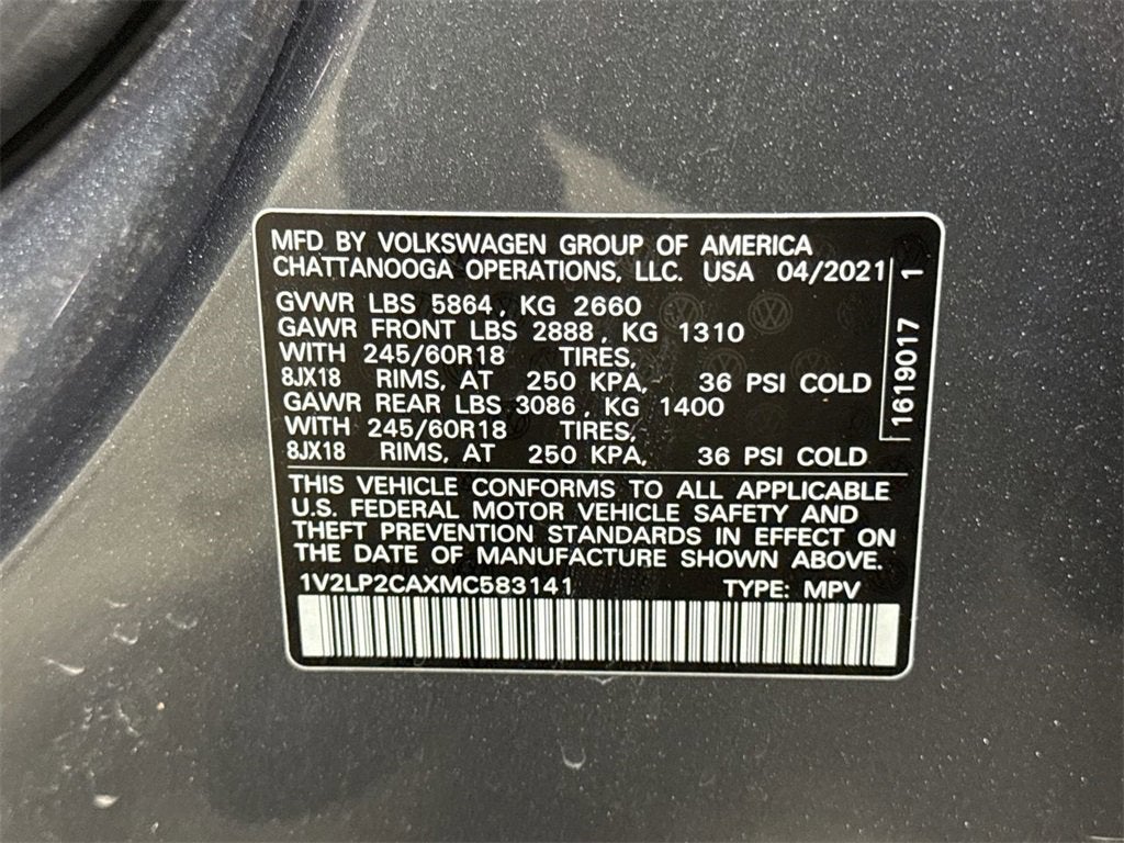 2021 Volkswagen Atlas 2.0T SE