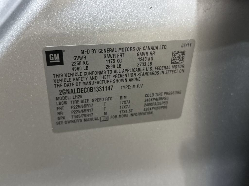 2011 Chevrolet Equinox LT w/1LT