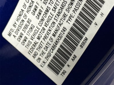 2019 Honda Civic Coupe LX