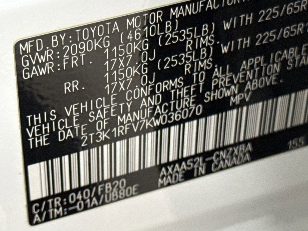 2019 Toyota RAV4 LE