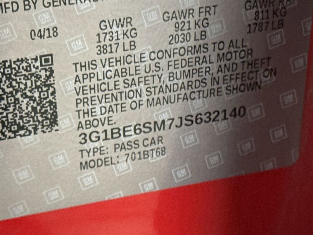 2018 Chevrolet Cruze LT