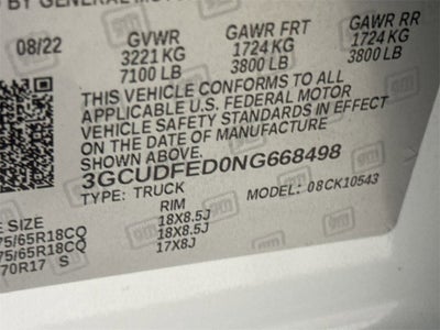 2022 Chevrolet Silverado 1500 LT Trail Boss