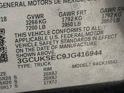 2018 Chevrolet Silverado 1500 LTZ