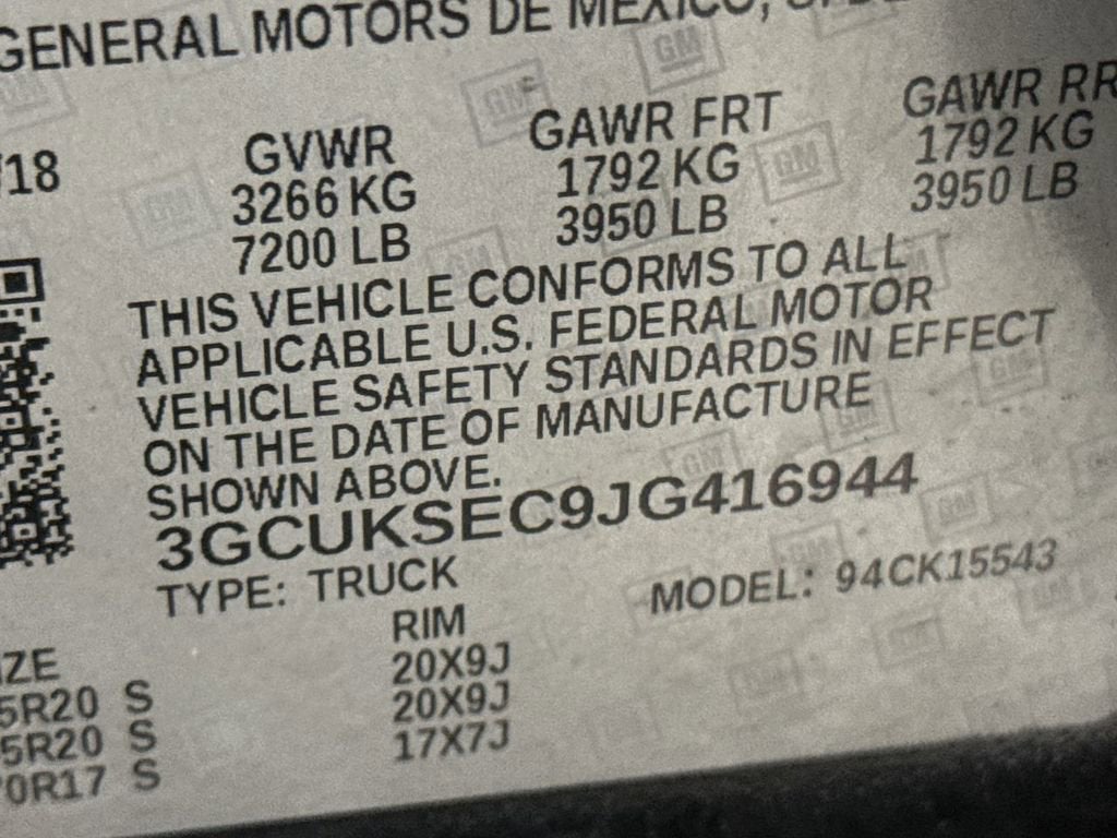 2018 Chevrolet Silverado 1500 LTZ