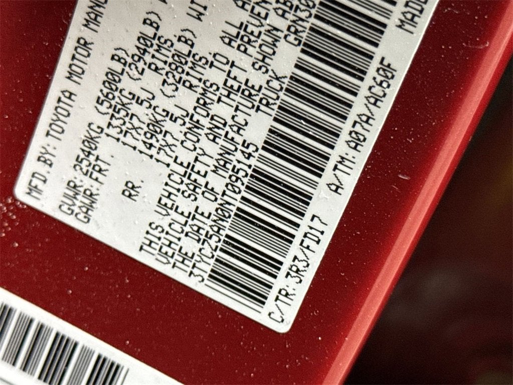 2022 Toyota Tacoma 4WD SR