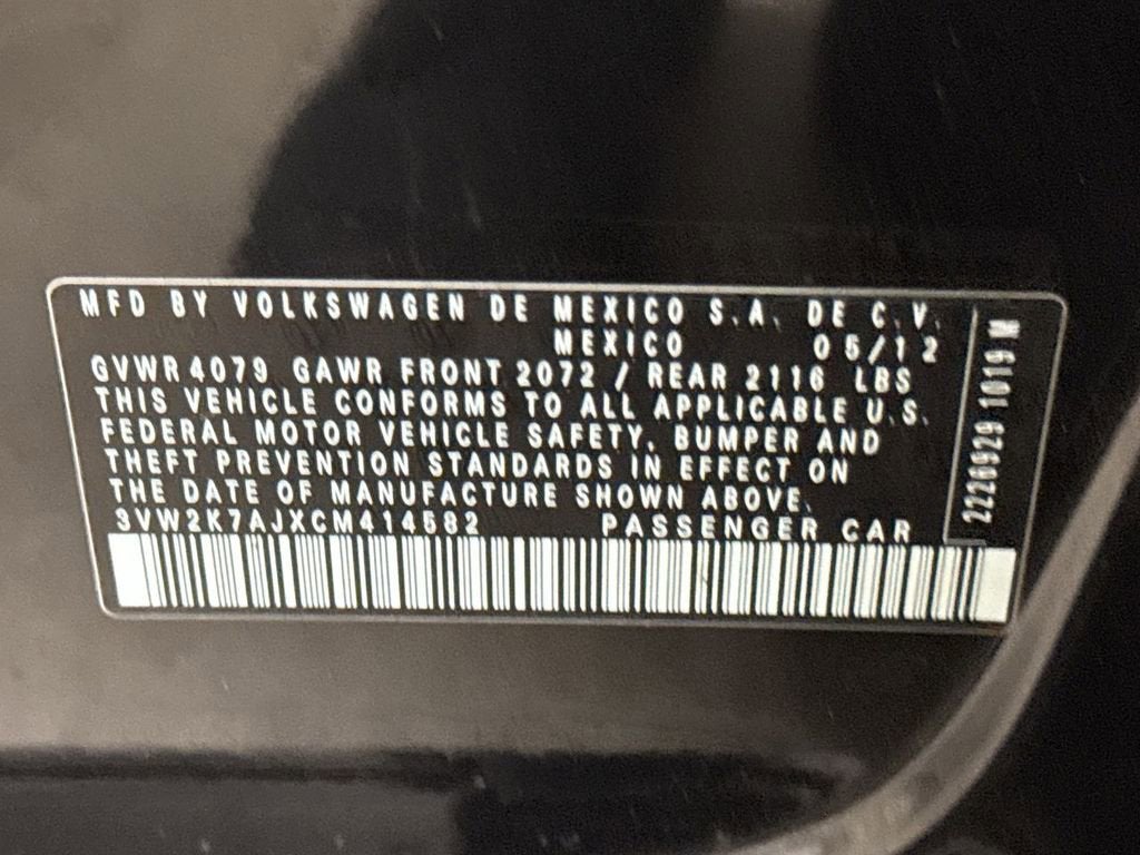 2012 Volkswagen Jetta Base