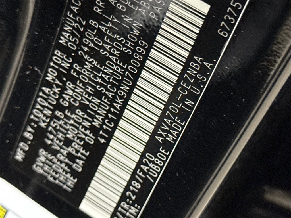 2022 Toyota Camry LE