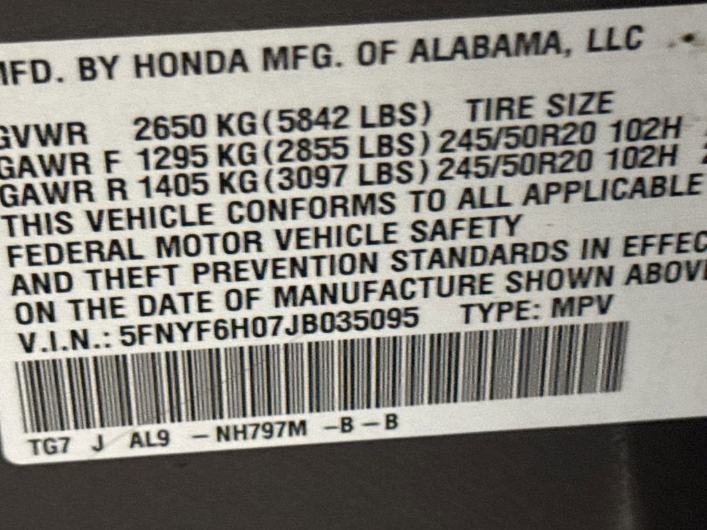 2018 Honda Pilot Elite