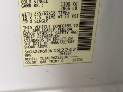 2018 Nissan Murano S