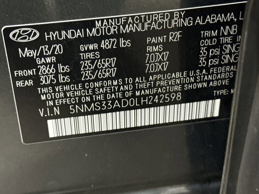 2020 Hyundai Santa Fe SEL