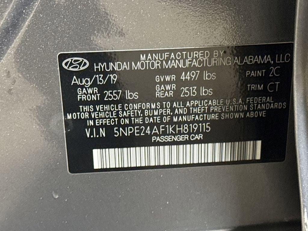 2019 Hyundai Sonata SE