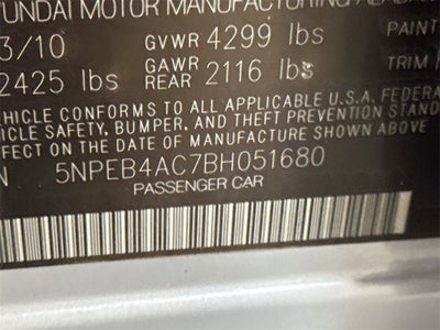 2011 Hyundai Sonata GLS