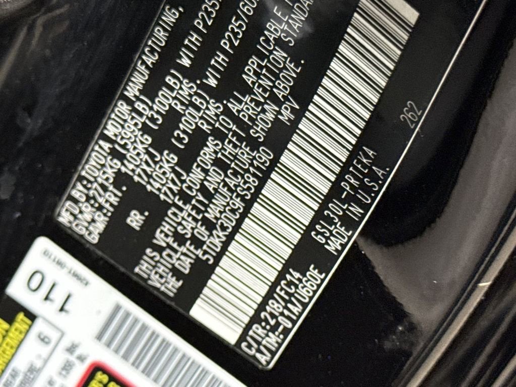 2015 Toyota Sienna LE AAS