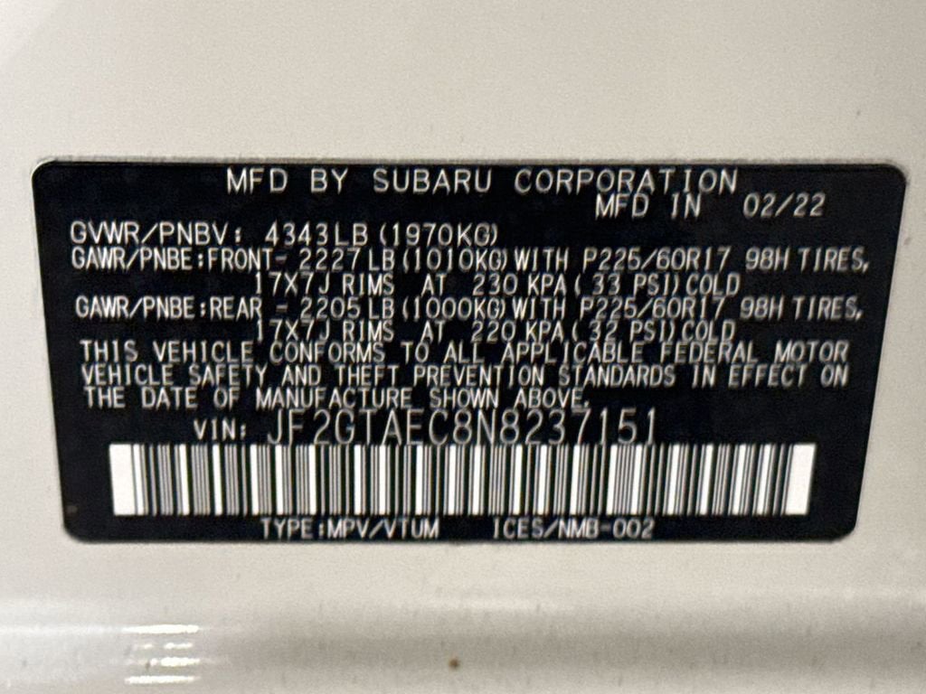 2022 Subaru Crosstrek Premium