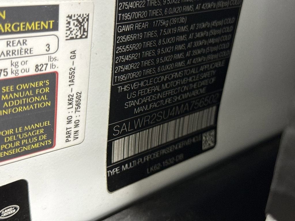 2021 Land Rover Range Rover Sport HSE Silver Edition