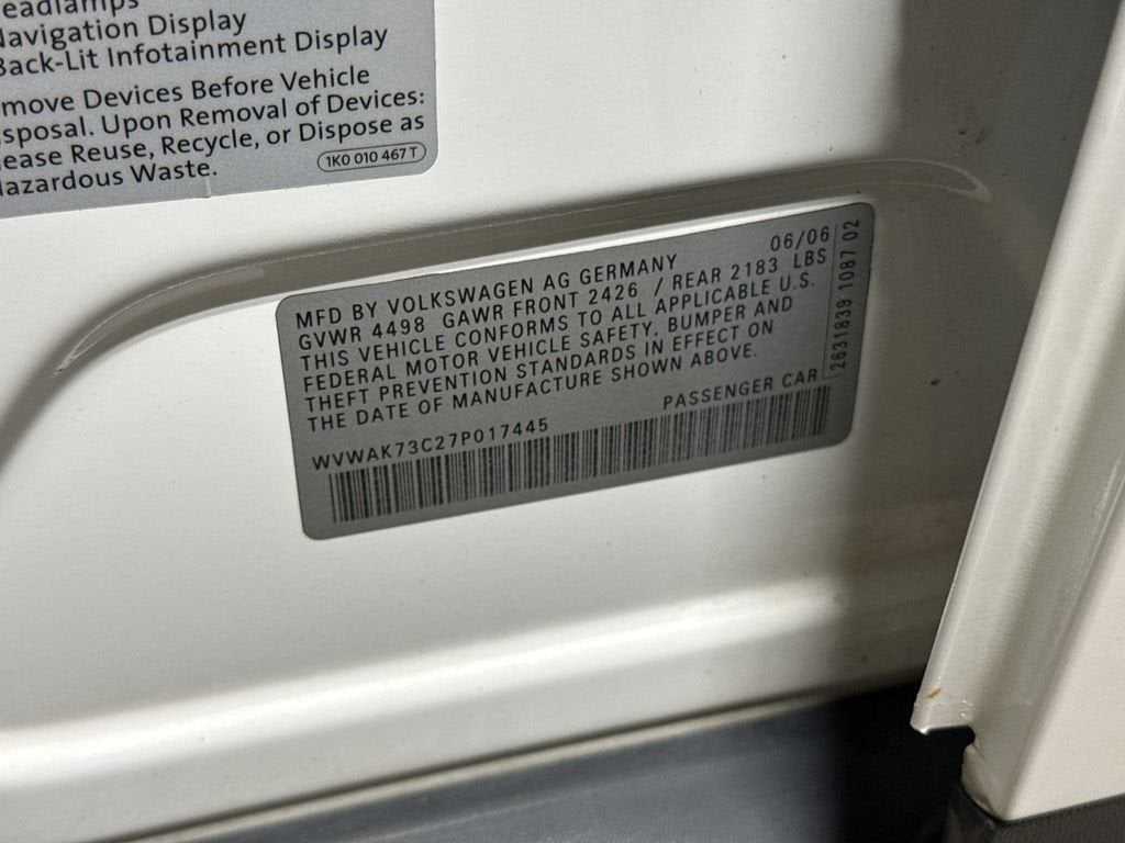 2007 Volkswagen Passat Sedan 2.0T