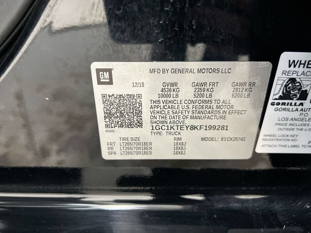 2019 Chevrolet Silverado 2500 HD LTZ