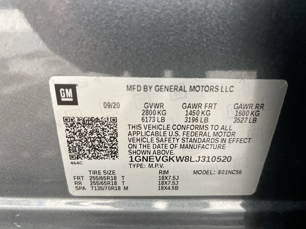 2020 Chevrolet Traverse LT Cloth