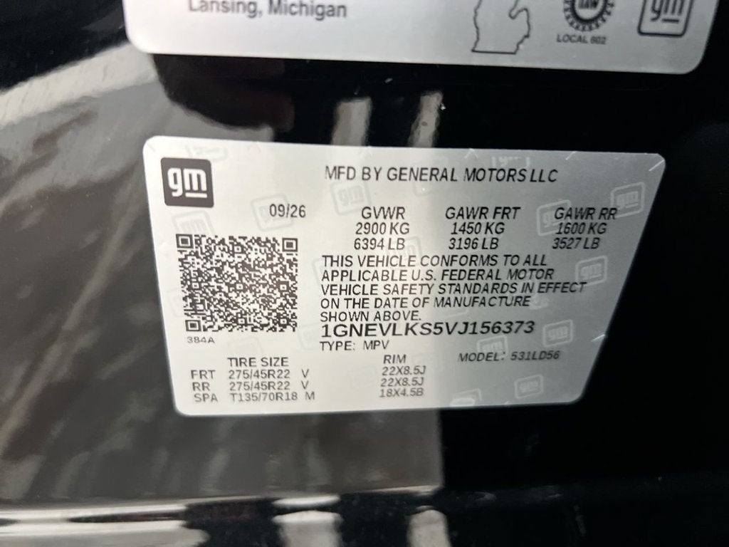 2027 Chevrolet Traverse RS