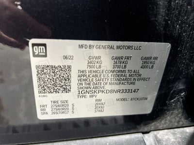 2022 Chevrolet Tahoe Z71
