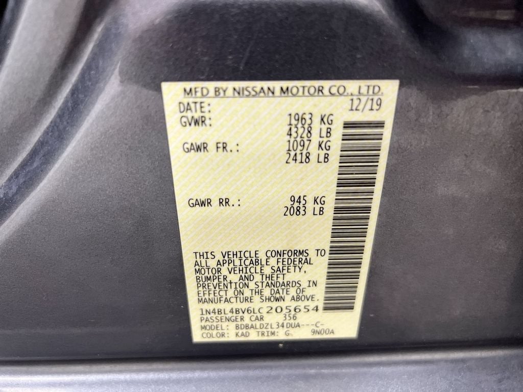 2020 Nissan Altima 2.5 S