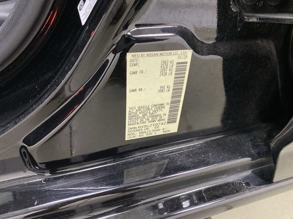 2019 Nissan Altima 2.5 SL
