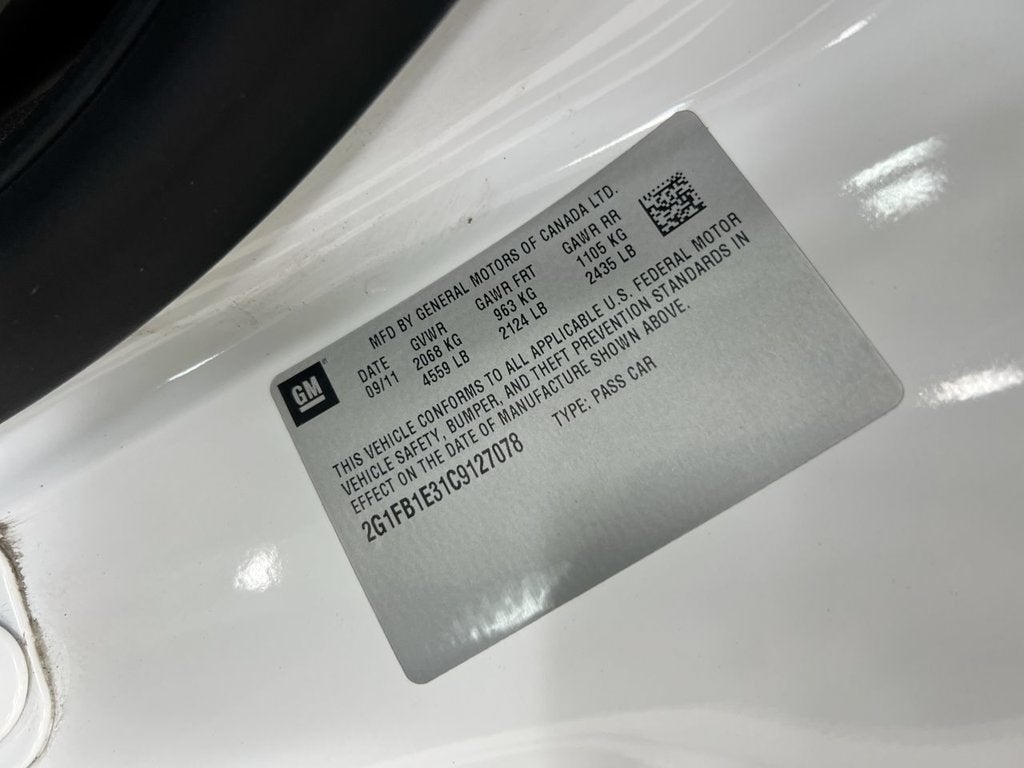2012 Chevrolet Camaro 1LT