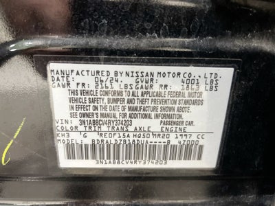 2024 Nissan Sentra SV