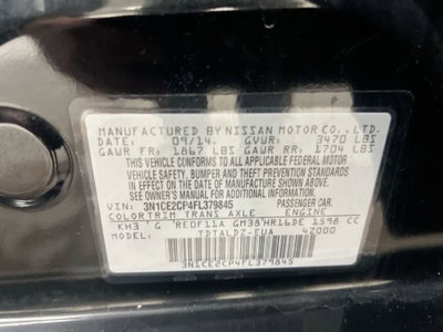 2015 Nissan Versa Note S