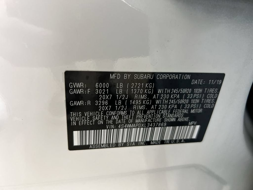 2020 Subaru Ascent Limited