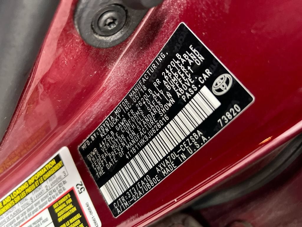 2018 Toyota Camry LE