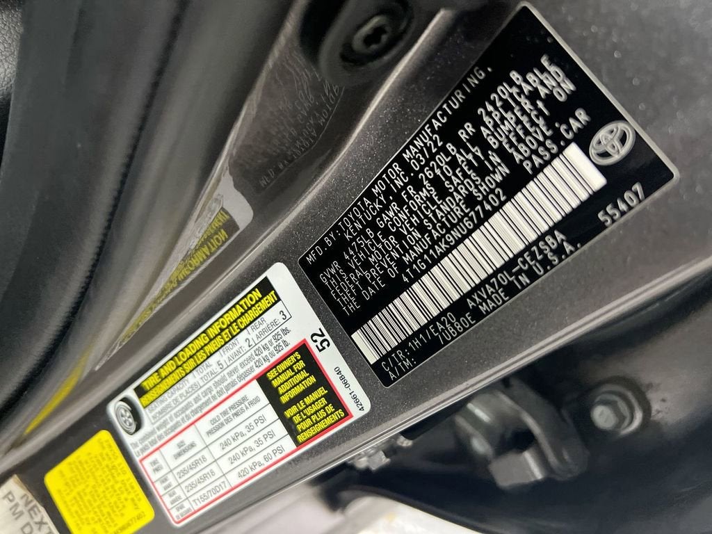 2022 Toyota Camry SE