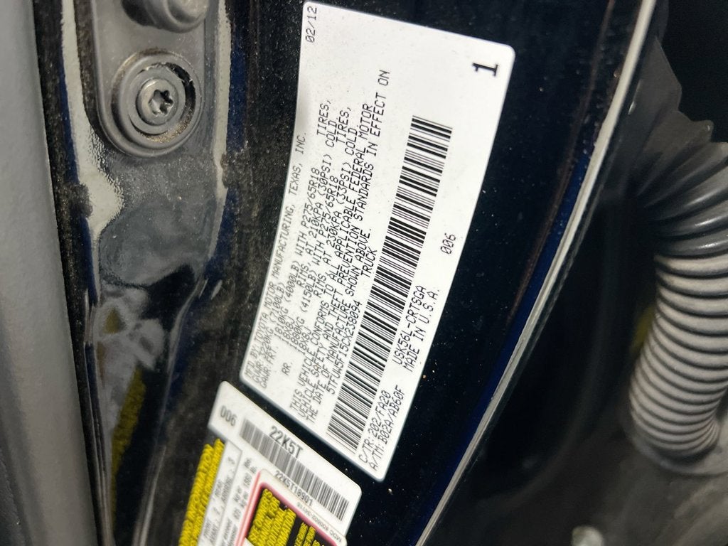2012 Toyota Tundra 4WD Truck Base