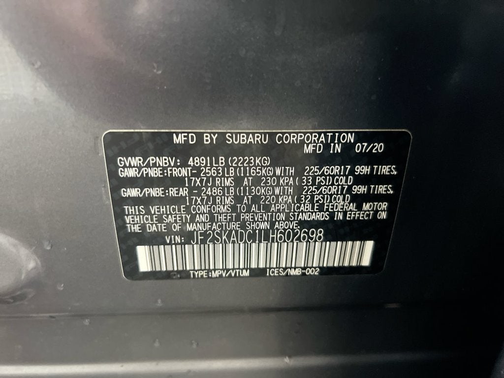 2020 Subaru Forester Base