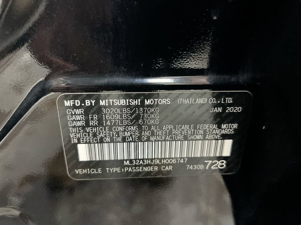 2020 Mitsubishi Mirage ES