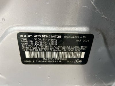 2024 Mitsubishi Mirage G4 ES