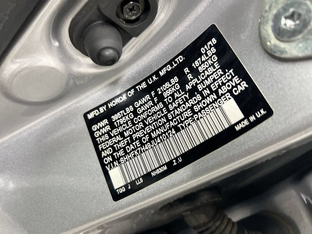 2018 Honda Civic Hatchback Sport