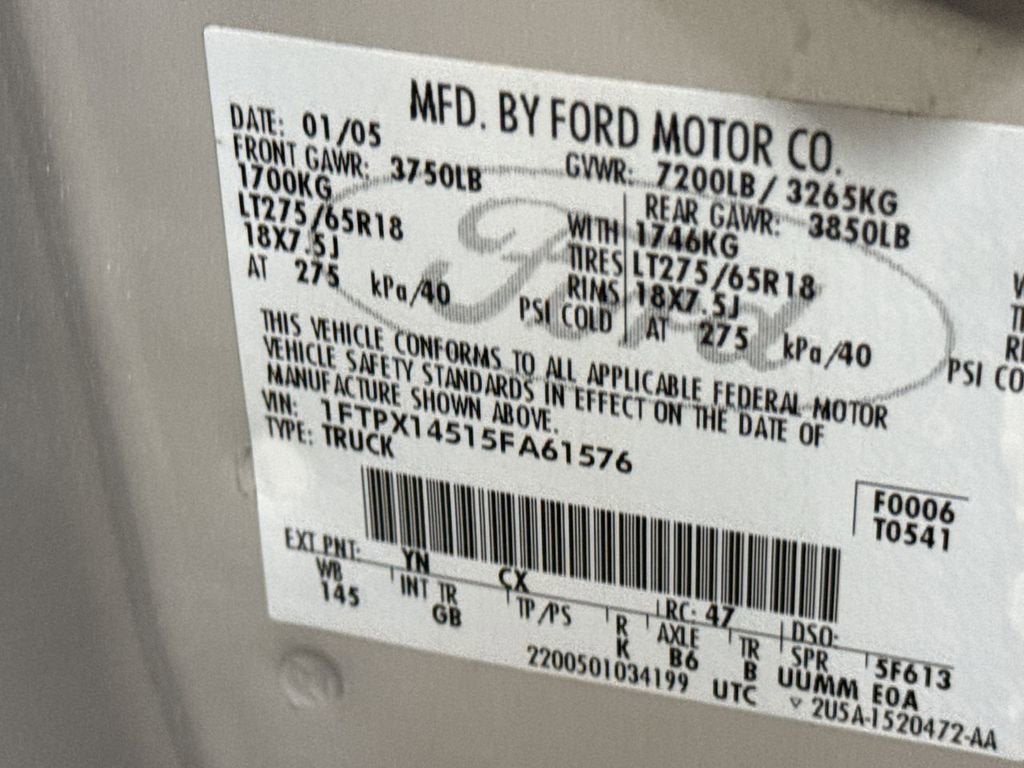 2005 Ford F-150 XLT