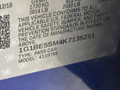 2019 Chevrolet Cruze LT