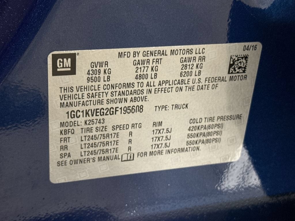 2016 Chevrolet Silverado 2500 HD LT