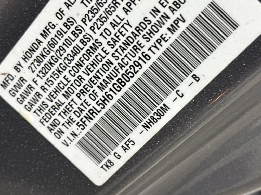 2016 Honda Odyssey EX-L