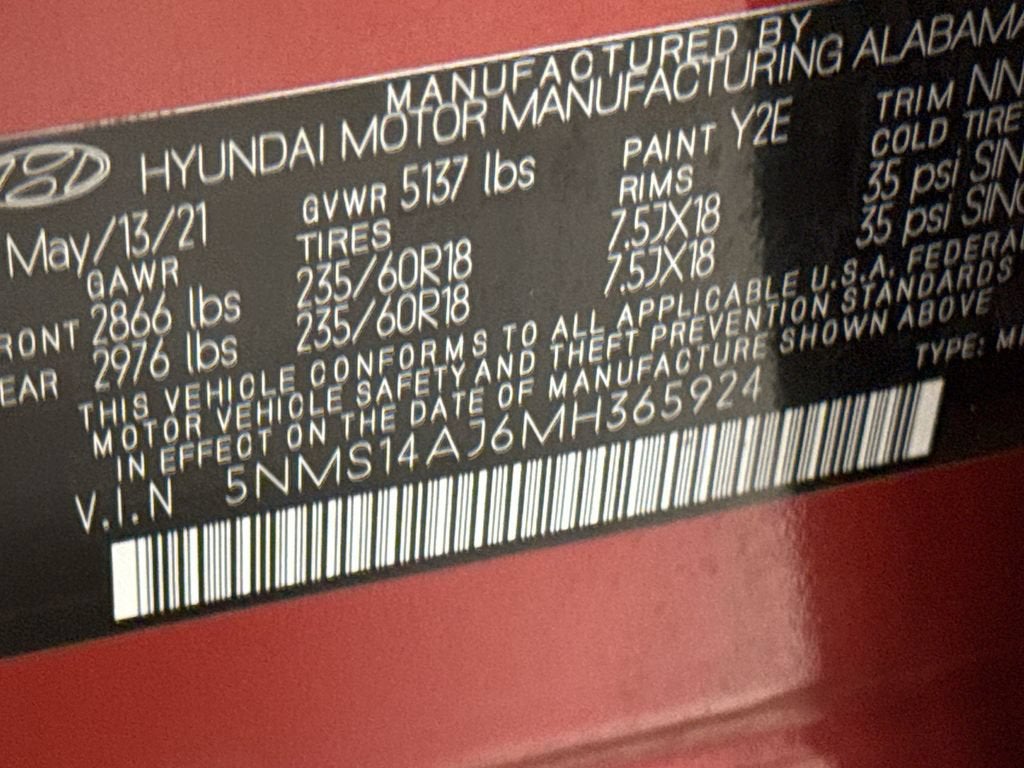 2021 Hyundai Santa Fe SE