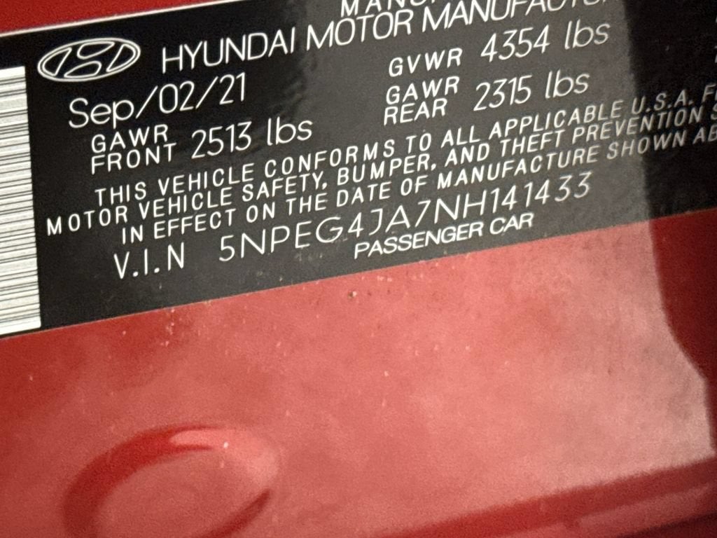 2022 Hyundai Sonata SE